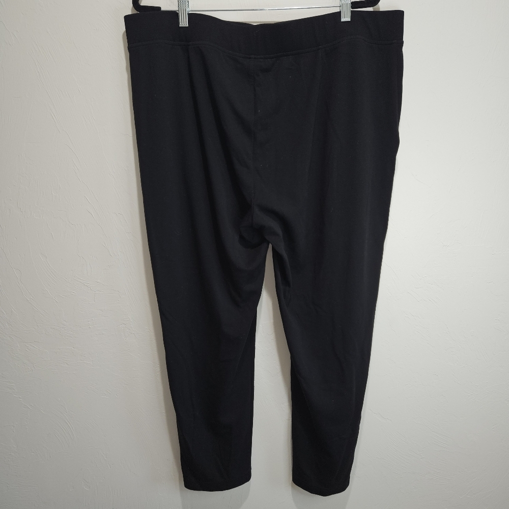 Chicos Zenergy Black Pants Adjustable Length Women's Size 4R 20 22 Pull On Comfy - Picture 3 of 10